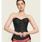 Black Brocade Faire Lady Corset