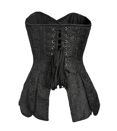 Black Brocade Faire Lady Corset