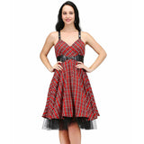 Mirabilis Kneelength Rockabilly Dress