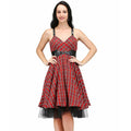 Mirabilis Kneelength Rockabilly Dress
