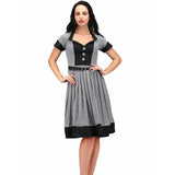 Olivia Black White Retro Dress