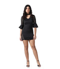 Black Mini dress with Bell Sleeves