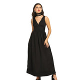 Goth Black Georgette