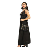 Goth Black Georgette