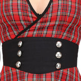 Retro Tartan Short Dress
