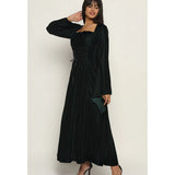 Maleficent Velvet Front Cross Lacing Ladies Dress