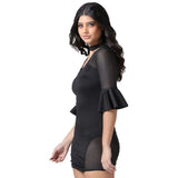 Black Mini dress with Bell Sleeves