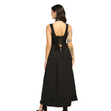 Goth Black Georgette