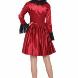 Ladies Laced Gothic Red Dress