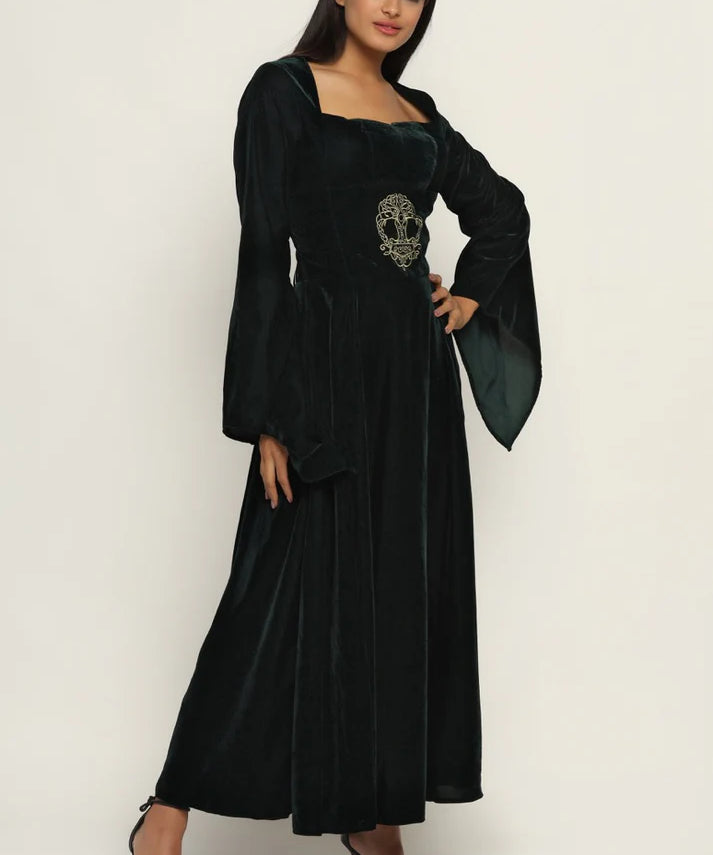 Unbranded Anime Embroidered Ladies Gothic Dress