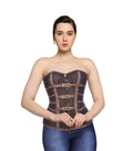 Brocade & Leather Overbust Corset