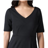 Black scuba Formal Pencil dress