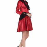 Ladies Laced Gothic Red Dress