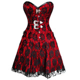 Lavish Hot Red Corset Dress
