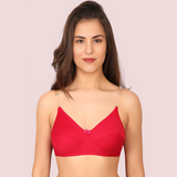 3 Pairs Clear Transparent Back Regular Bras