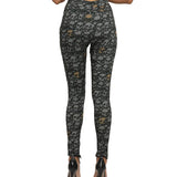 Grey Skull printed Trouser