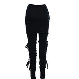 Gothic punk Layered Lace Leggings