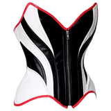 Seduce in this killer front zip corset