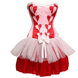 Amore ladies fashion plastic boning corset dress