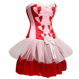 Amore ladies fashion plastic boning corset dress