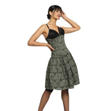 Evil Eye Bees Printed Corset Dress