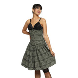 Evil Eye Bees Printed Corset Dress