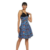 Killer printed Waist Reducing Underbust Corset Dress
