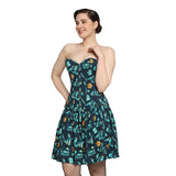 killerman printed Waist Reducing Overbust Corset Dress