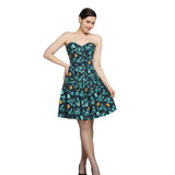 killerman printed Waist Reducing Overbust Corset Dress