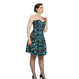 killerman printed Waist Reducing Overbust Corset Dress