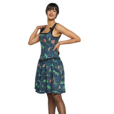 Monster Flower Waist Reducing Overbust Corset Dress