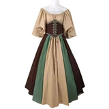 Medival Renaisance Authentic Underbust One Piece Corset Dress