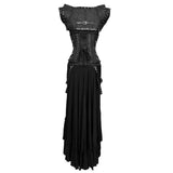 Dark Gothic Authentic Steel Boned Underbust Corset Dress