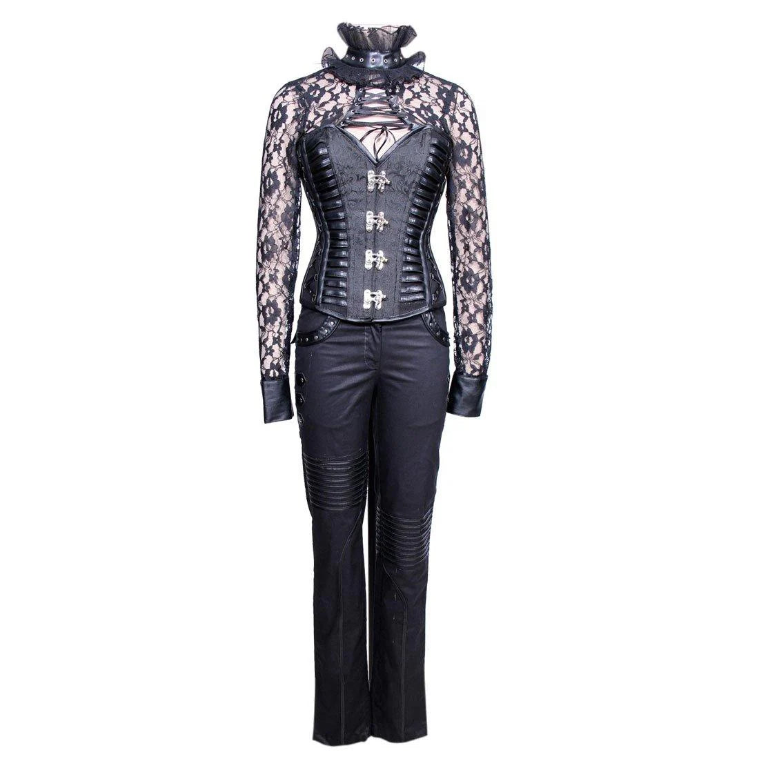 Sabina Gothic Authentic Steel Boned Overbust Corset Dress