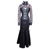 Jacinta Gothic Authentic Steel Boned Overbust Corset Dress