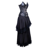 Jacobina Gothic Authentic Steel Boned Overbust Corset Dress