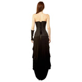 Sofiyko Gothic Authentic Steel Boned Overbust Corset Dress