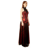 Rachel Gothic Authentic Steel Boned Long Lined Halter Modesty Overbust Corset Dress