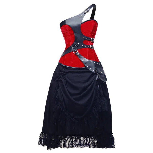 Vigne Steel Boned Gothic Corset Dress