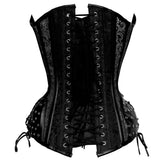 Kalianne Gothic Long Lined Authentic Steel Boned Overbust Corset