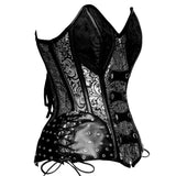 Kalianne Gothic Long Lined Authentic Steel Boned Overbust Corset