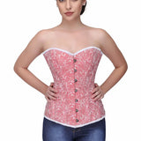 Nessa Rose Pink Sweet Heart Overbust Corset
