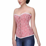 Nessa Rose Pink Sweet Heart Overbust Corset