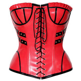 Gothic Burlesque Sexy Curvy Red Corset