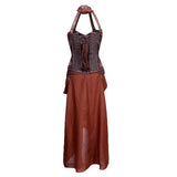 Rada Steampunk Authentic Steel Boned Overbust Corset Dress
