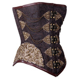 Madhavi Steampunk Authentic Steel Boned Overbust Corset