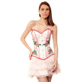 Waathiq Couture Authentic Steel Boned Long Lined Overbust Corset Dress