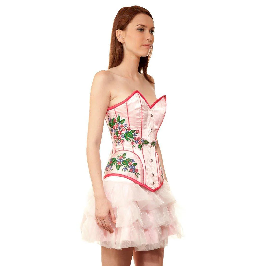 Waathiq Couture Authentic Steel Boned Long Lined Overbust Corset Dress
