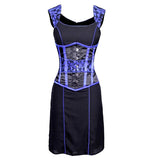 Sacagawea Authentic Steel Boned Underbust Corset Dress