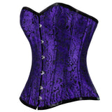 Urania Authentic Overbust Corset Black Purple